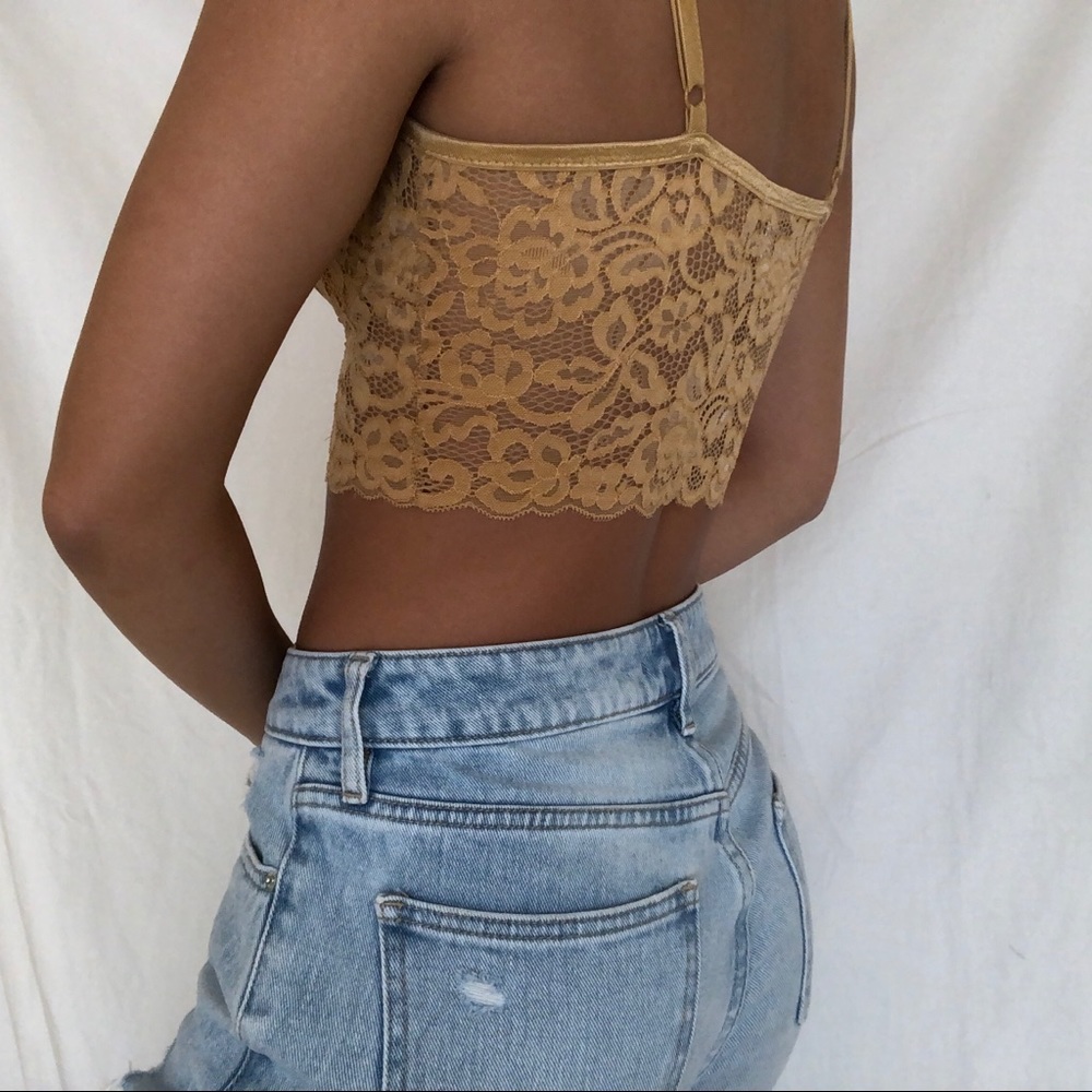 ✨gold/yellow lace bralette✨ - Picture 3 of 3